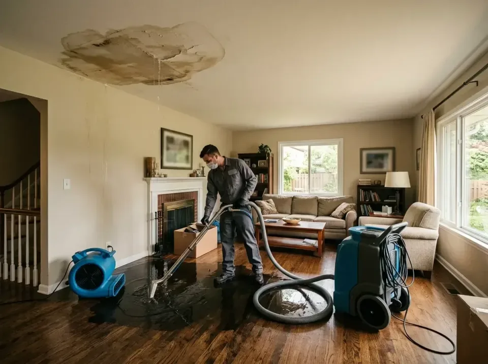 attic-pipe-burst-ceiling-drip-008 — frequently asked questions, Water Damage Restoration & Carpet Care in Eagleton Village,…